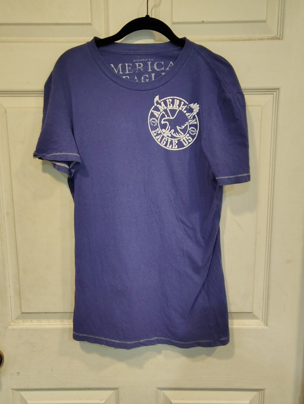 American Eagle Outfitters Youth/Men's Size S Blue Graphic Tshirt